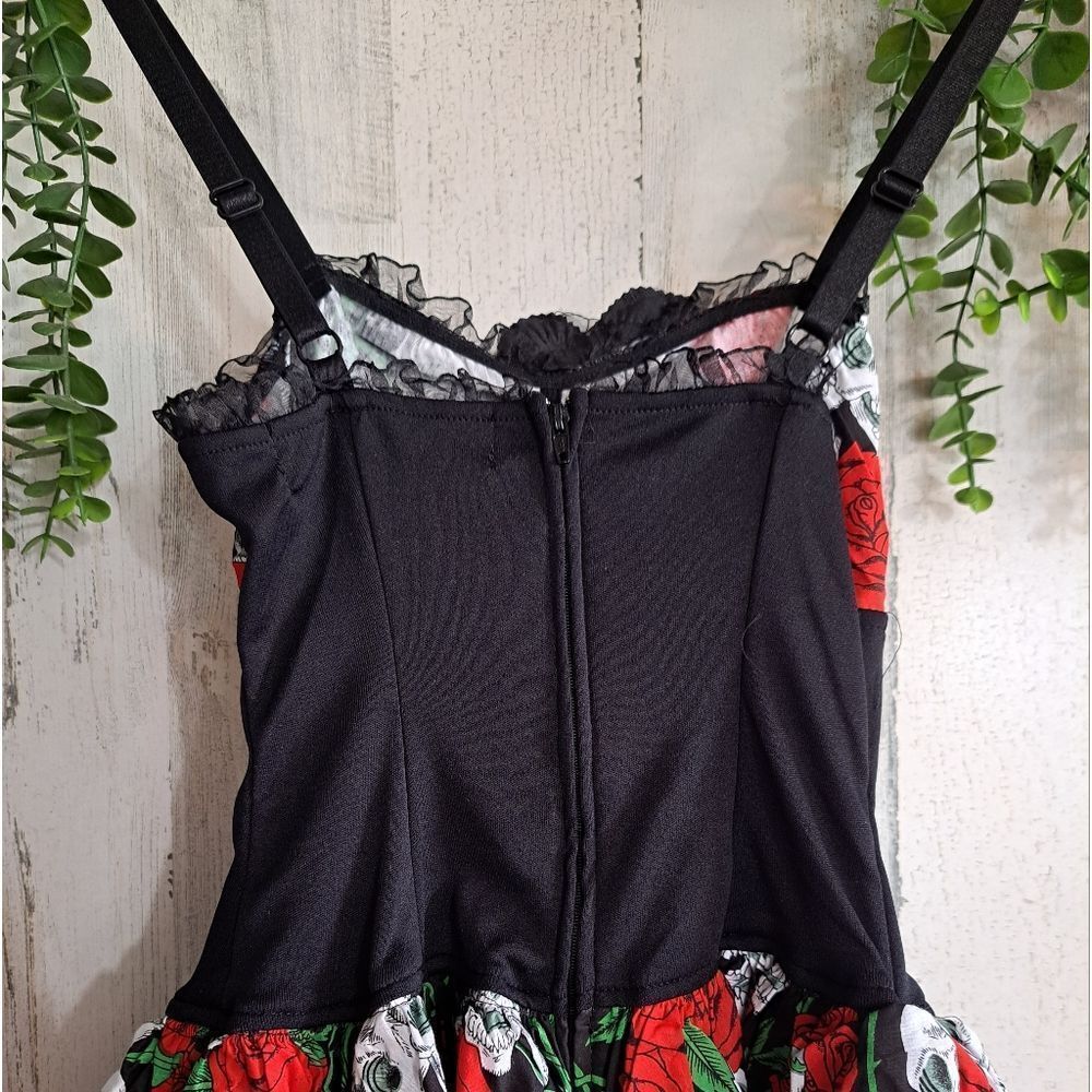 Hot Topic Black and Red Skull Dress - Picture 9 of 10